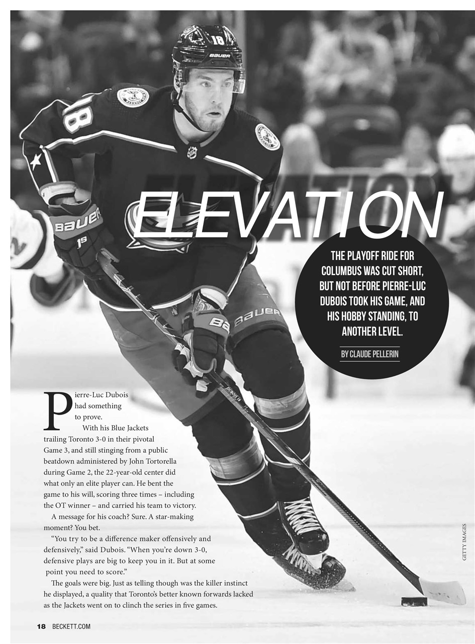Beckett Hockey Magazine Preview Pages