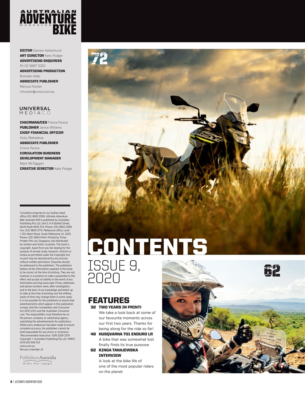 Australian Adventure Bike Preview Pages