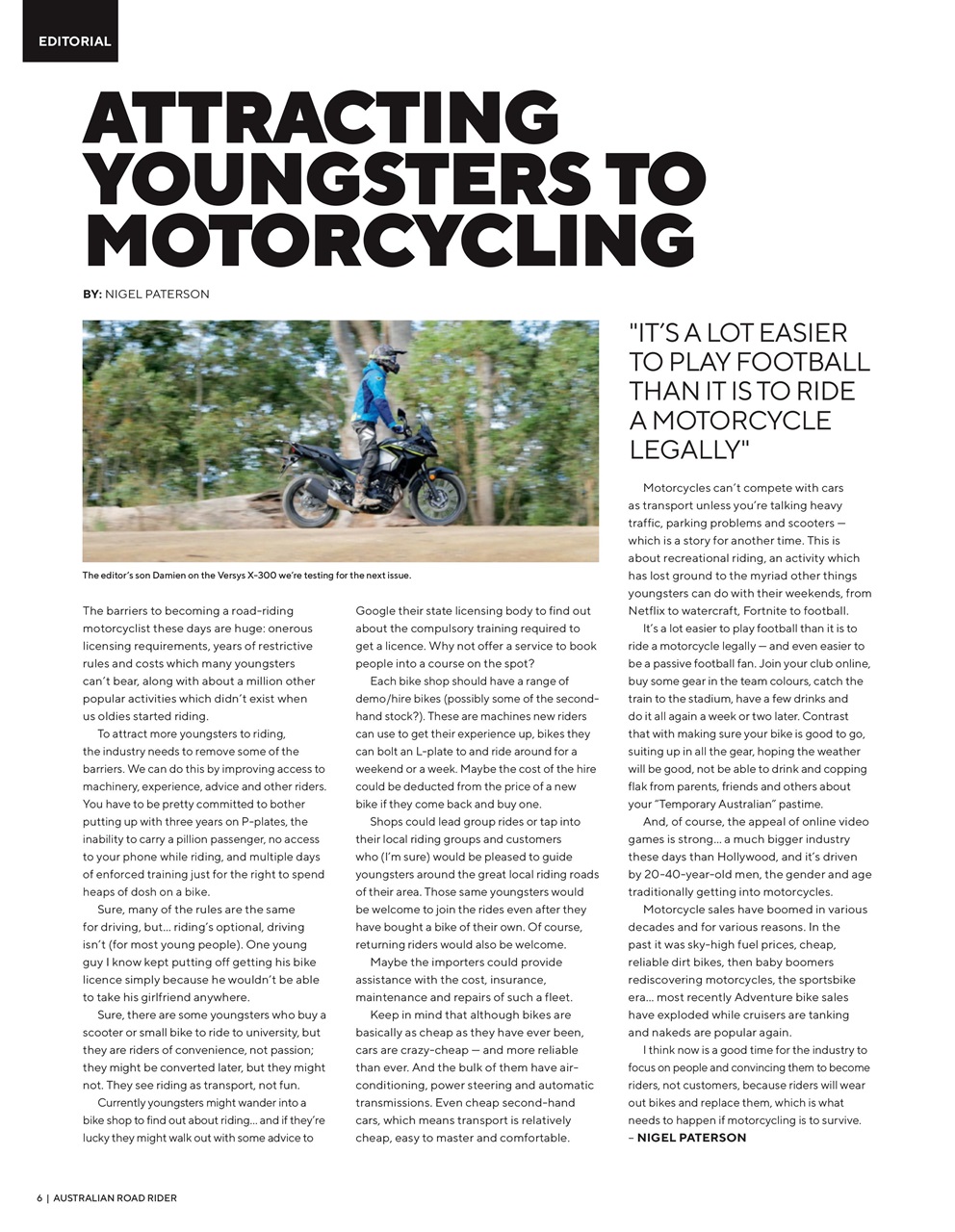 Australian Road Rider Preview Pages