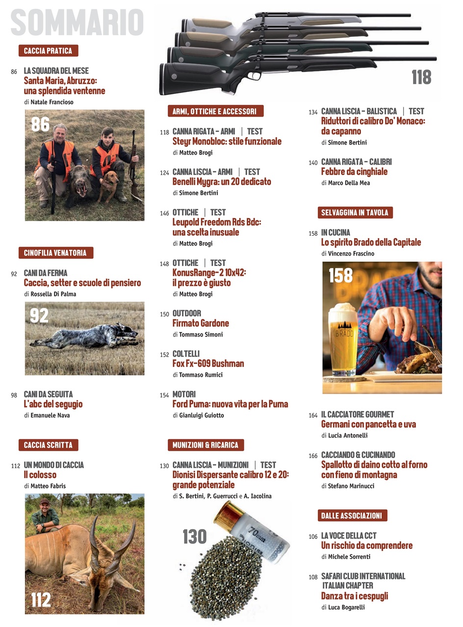 Caccia Magazine Preview Pages
