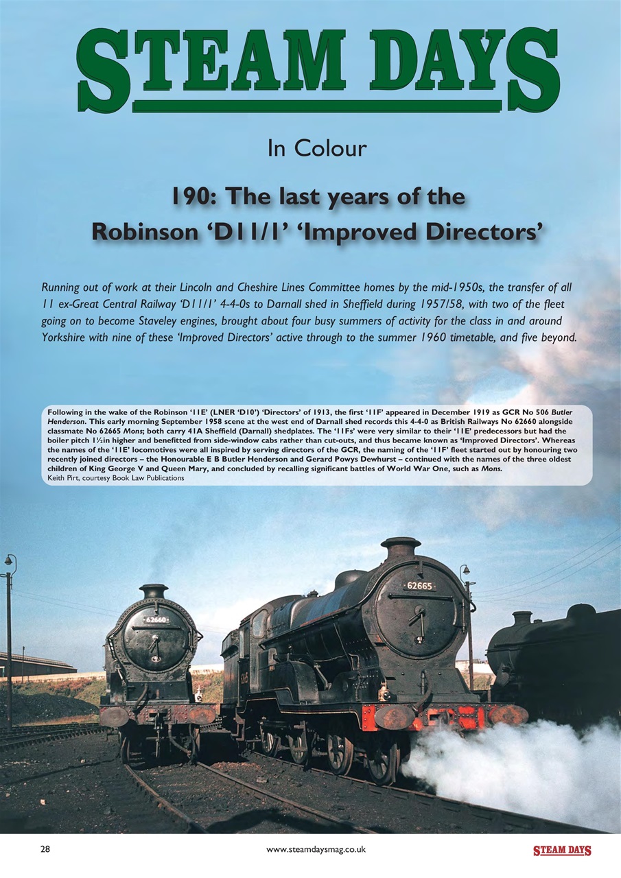 Steam Days Preview Pages