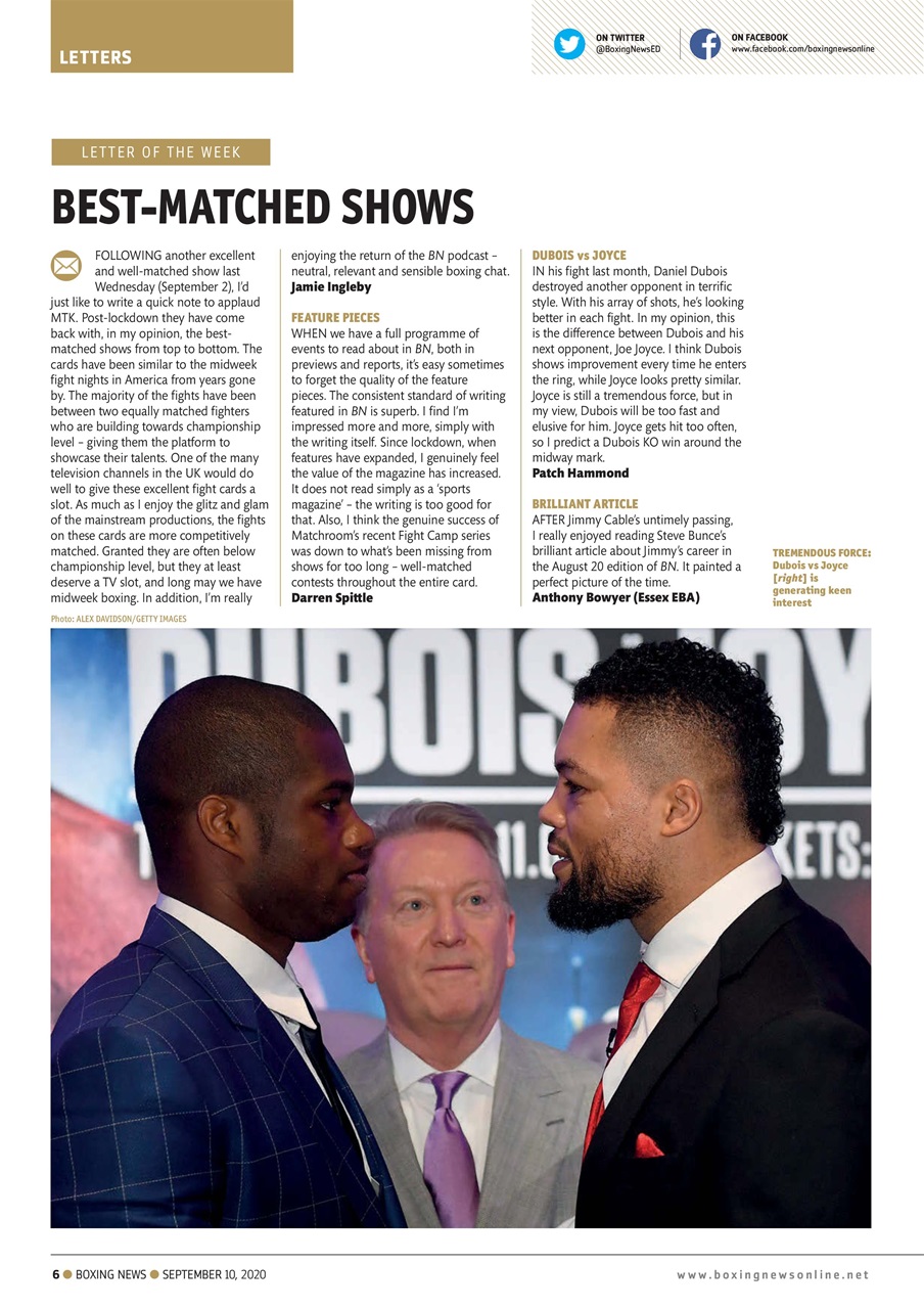 Boxing News Preview Pages