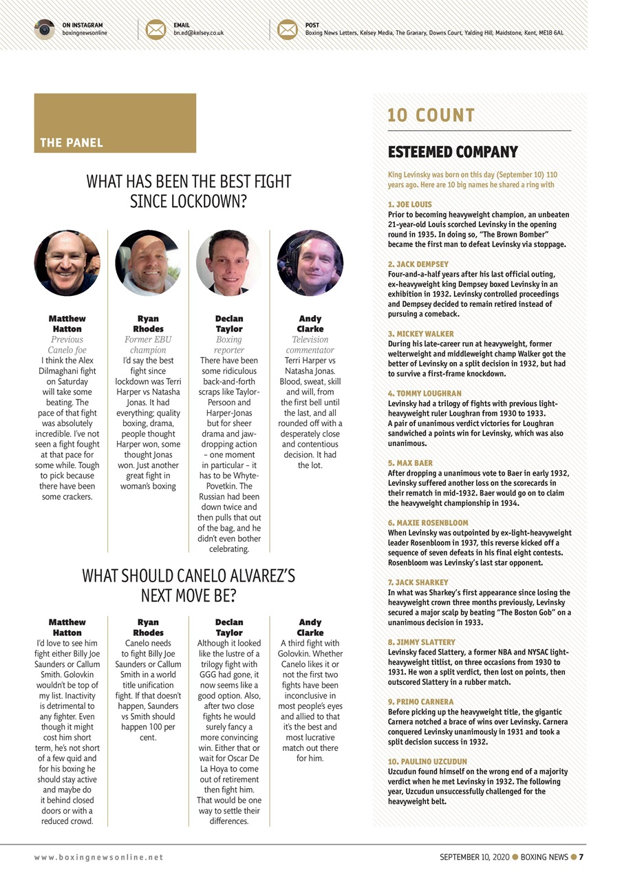 Boxing News Preview Pages