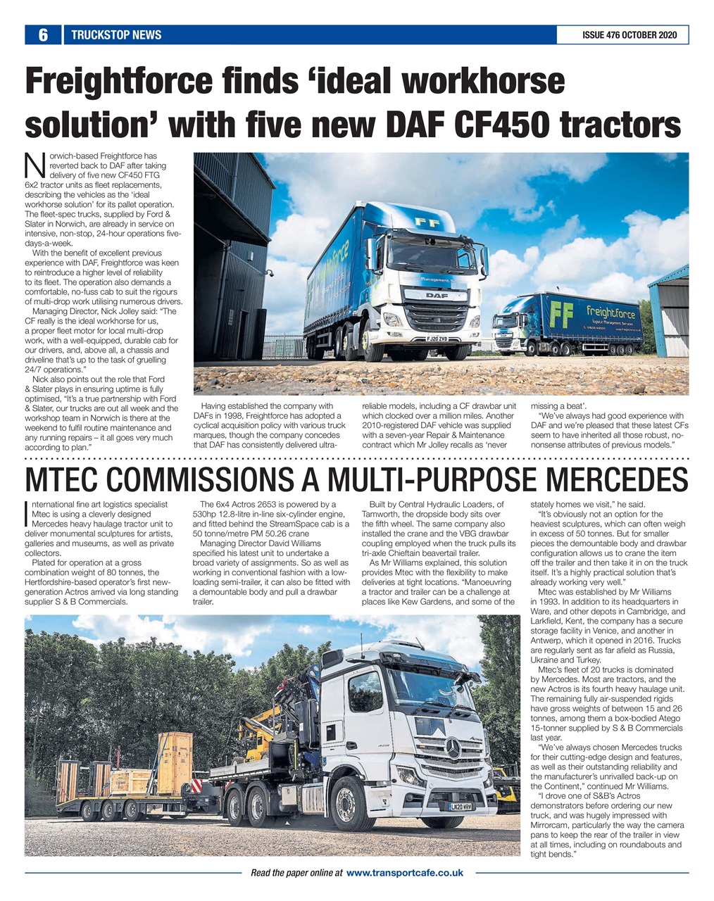 Truckstop News Preview Pages