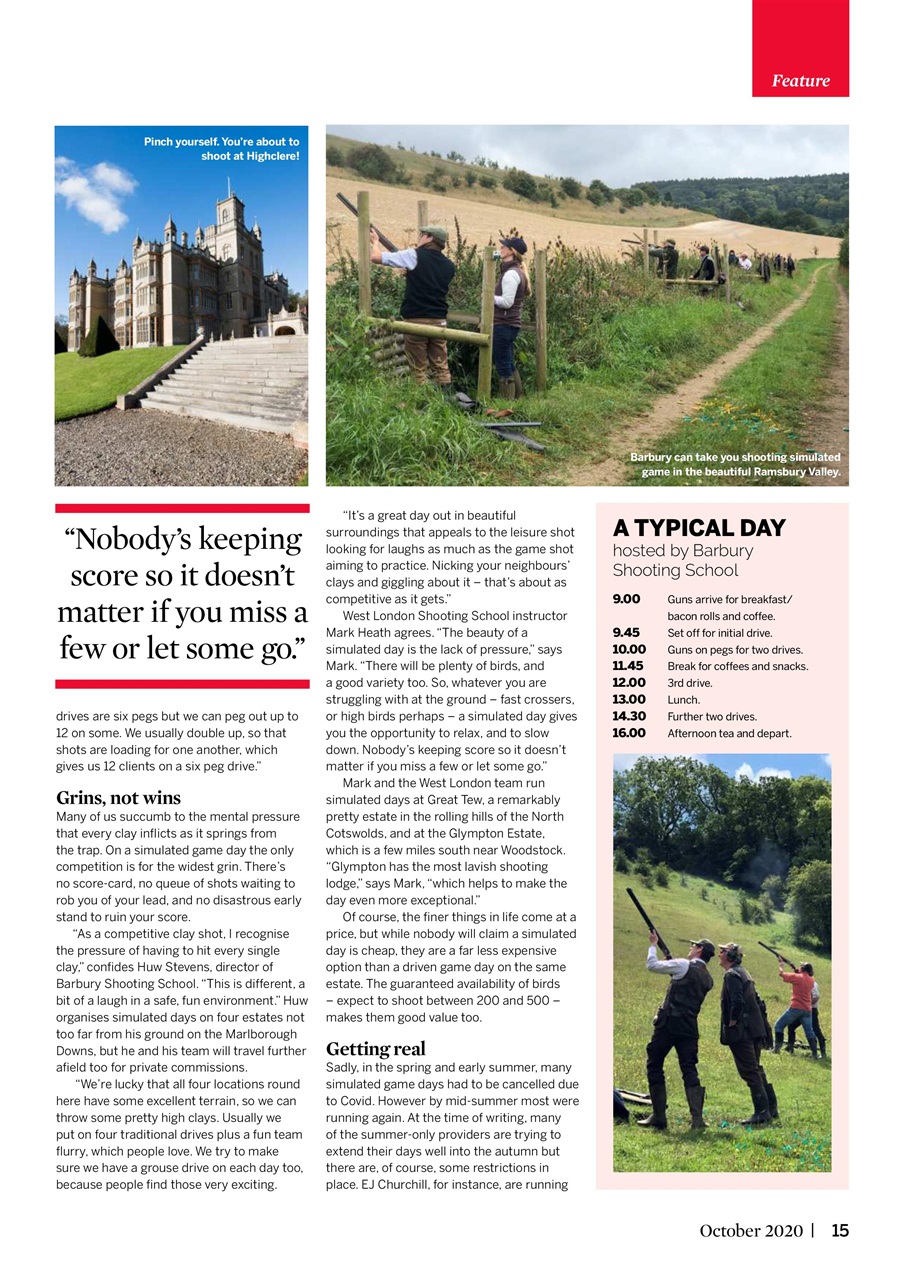 Clay Shooting Preview Pages