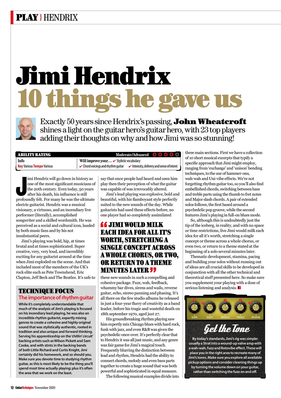 Guitar Techniques Preview Pages