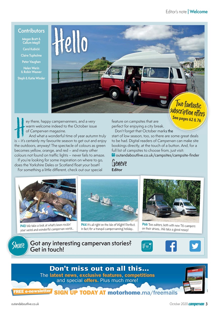 Campervan Preview Pages