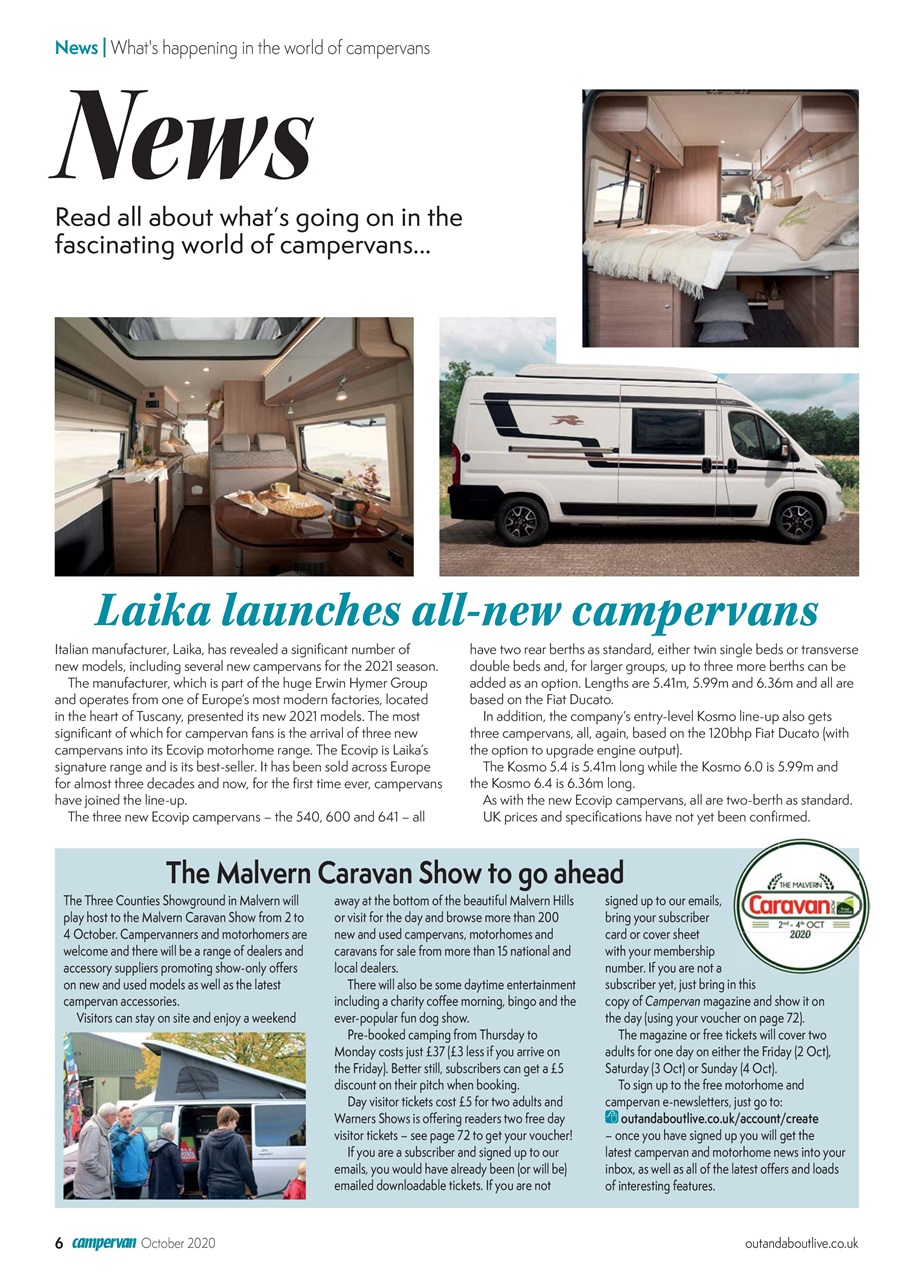 Campervan Preview Pages