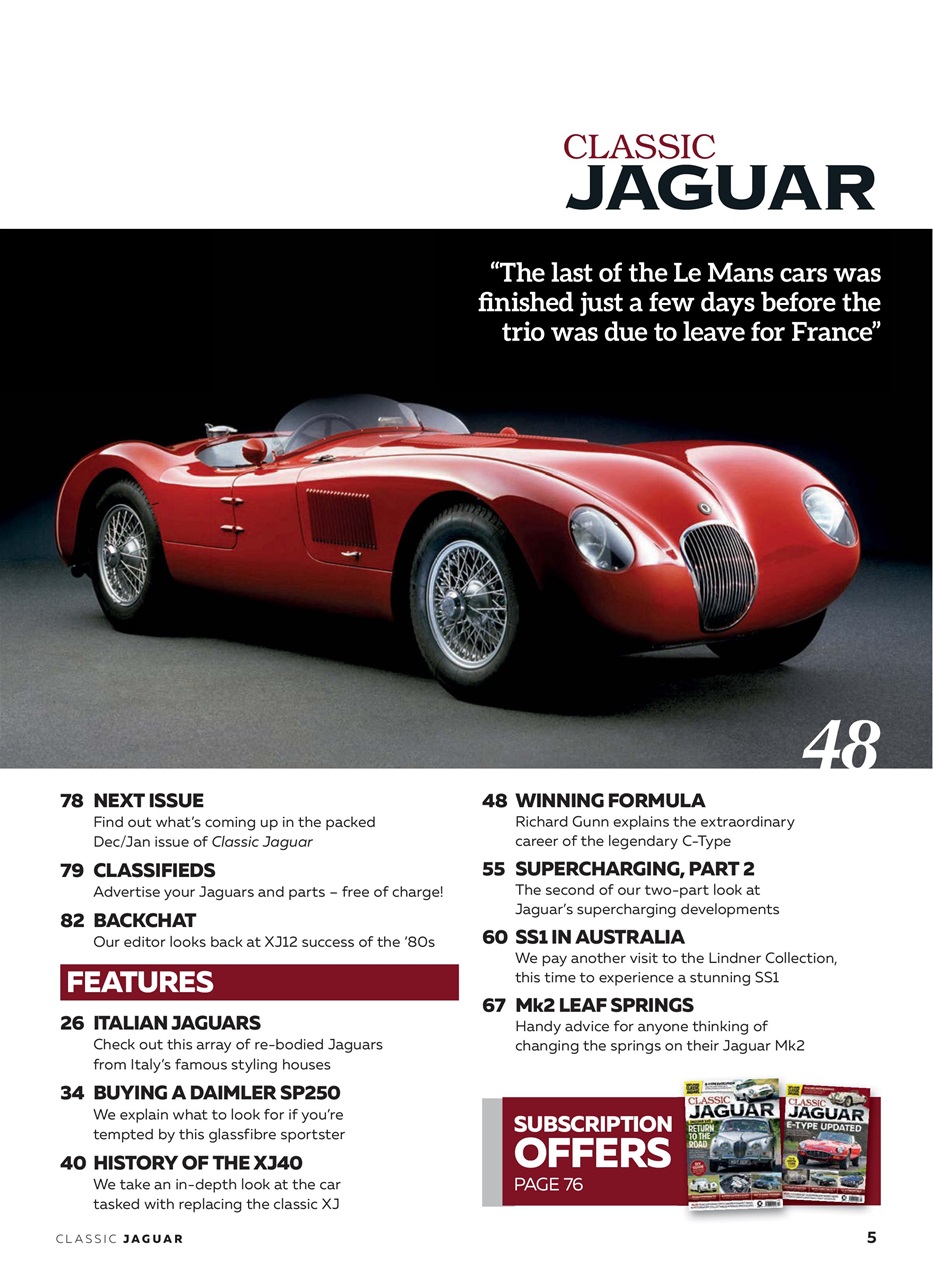 Classic Jaguar Preview Pages