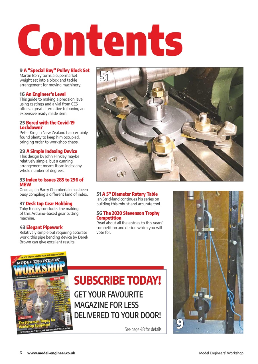 Model Engineer & Workshop Magazine Preview Pages