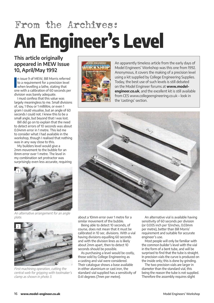 Model Engineer & Workshop Magazine Preview Pages