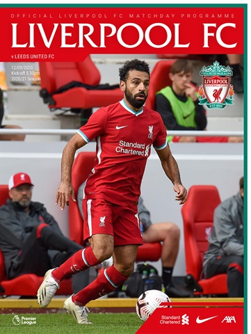 Liverpool FC Programmes issue vs Leeds United 20/21