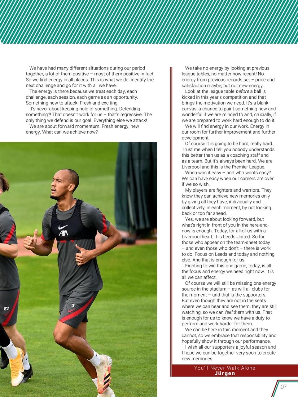 Liverpool FC Programmes Preview Pages