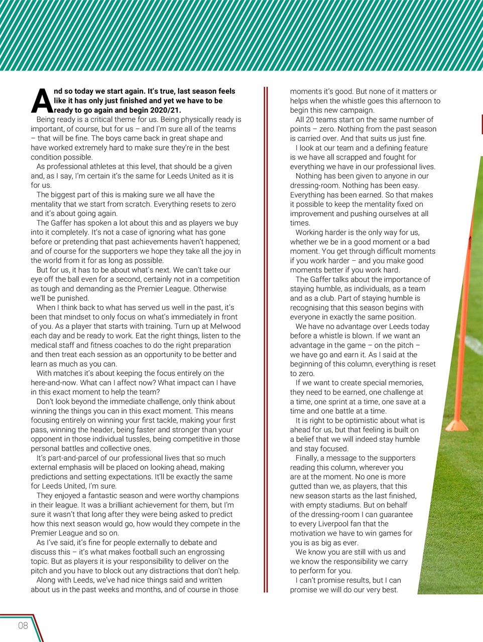 Liverpool FC Programmes Preview Pages
