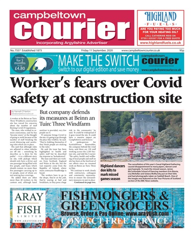 Campbeltown Courier issue 11/9/20