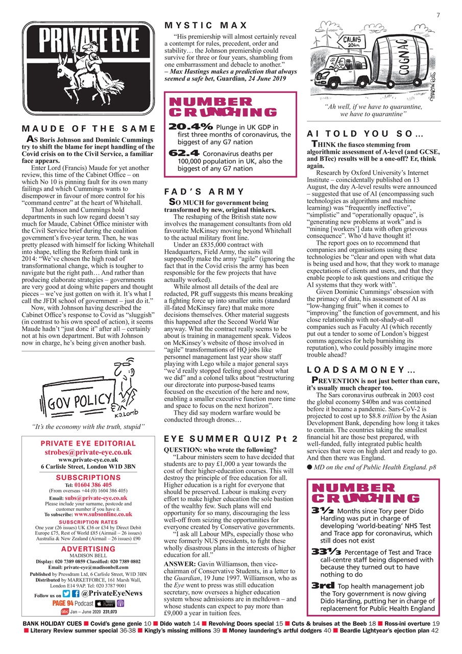 Private Eye Preview Pages