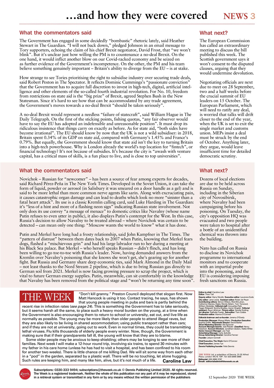 The Week Preview Pages