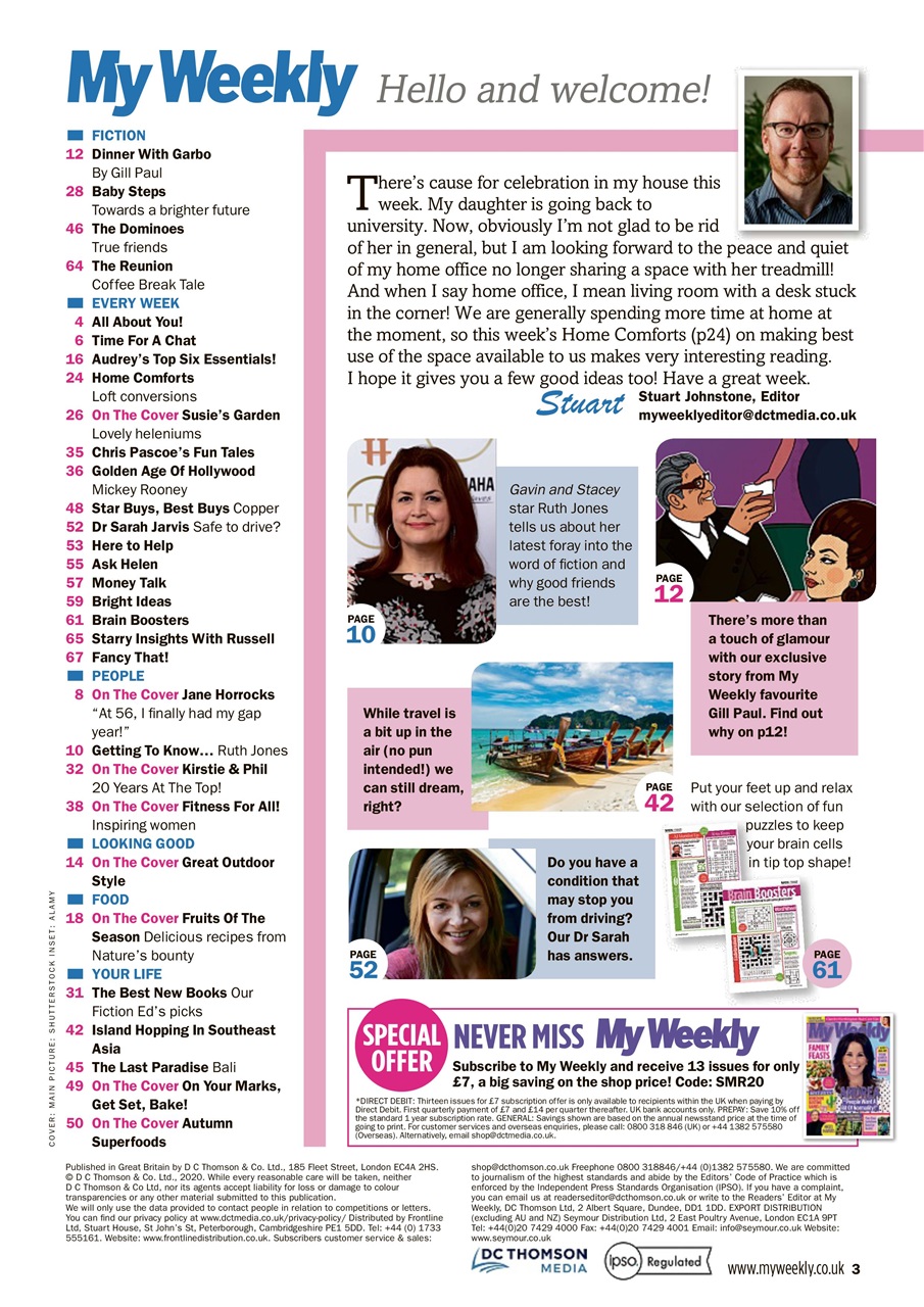 My Weekly Preview Pages