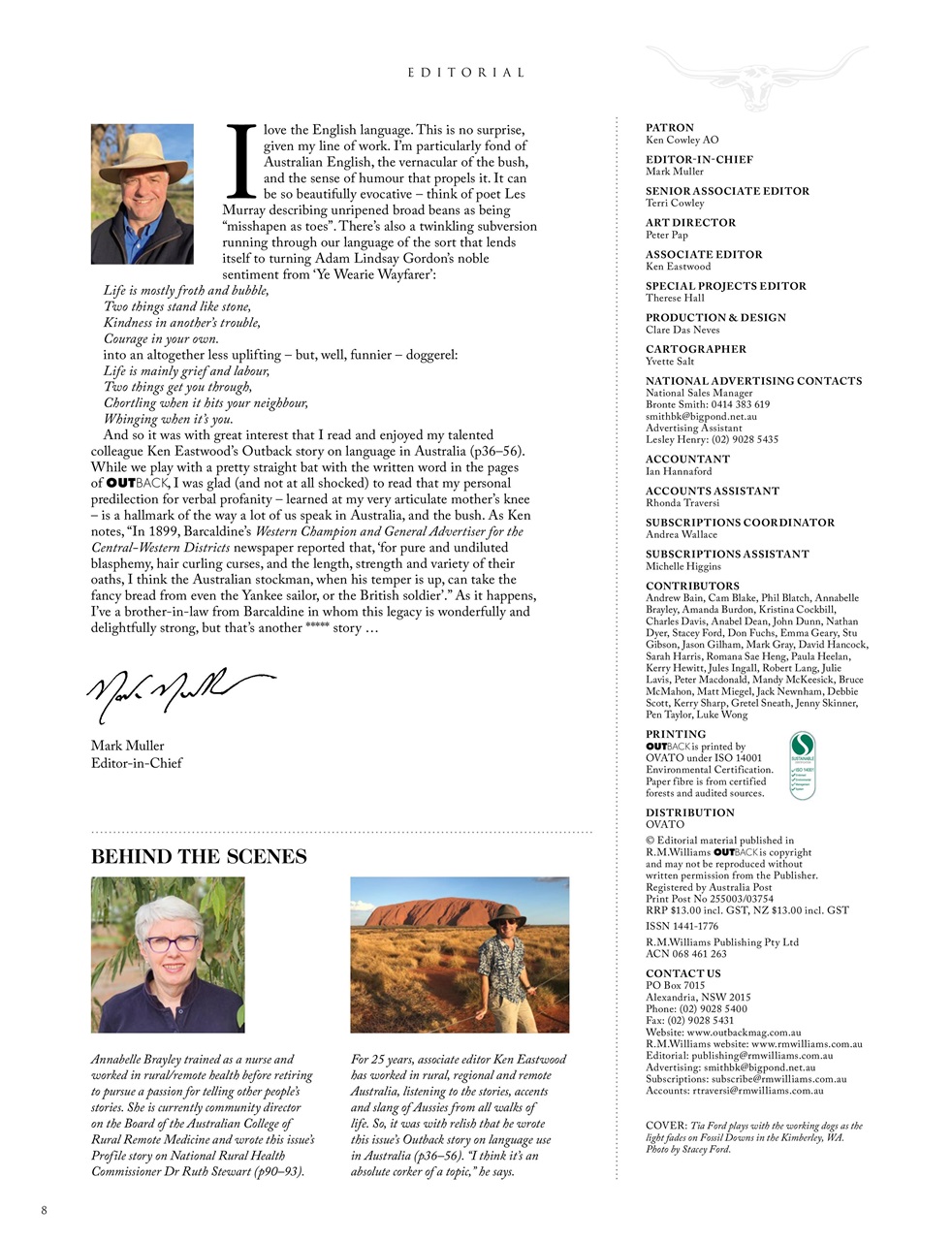 OUTBACK Magazine Preview Pages