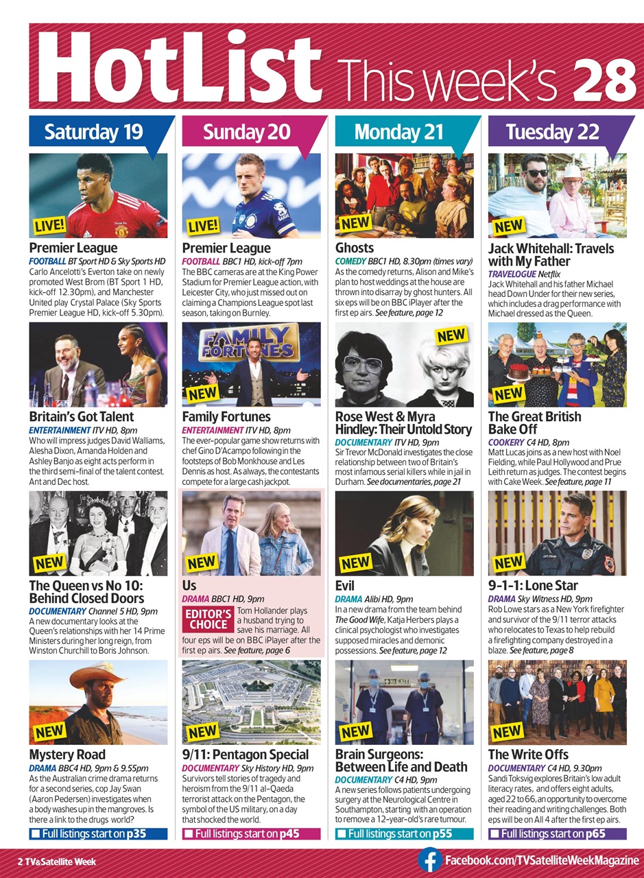 TV & Satellite Week Preview Pages