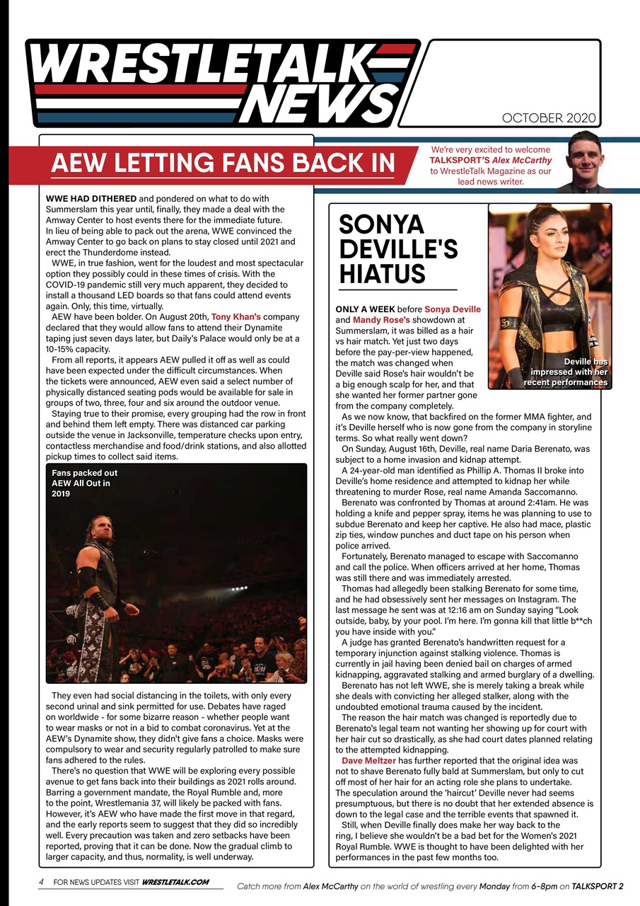 Wrestletalk Magazine Preview Pages