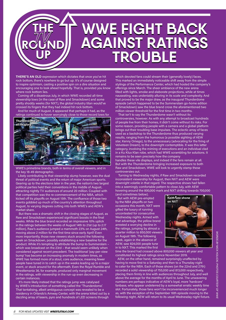 Wrestletalk Magazine Preview Pages