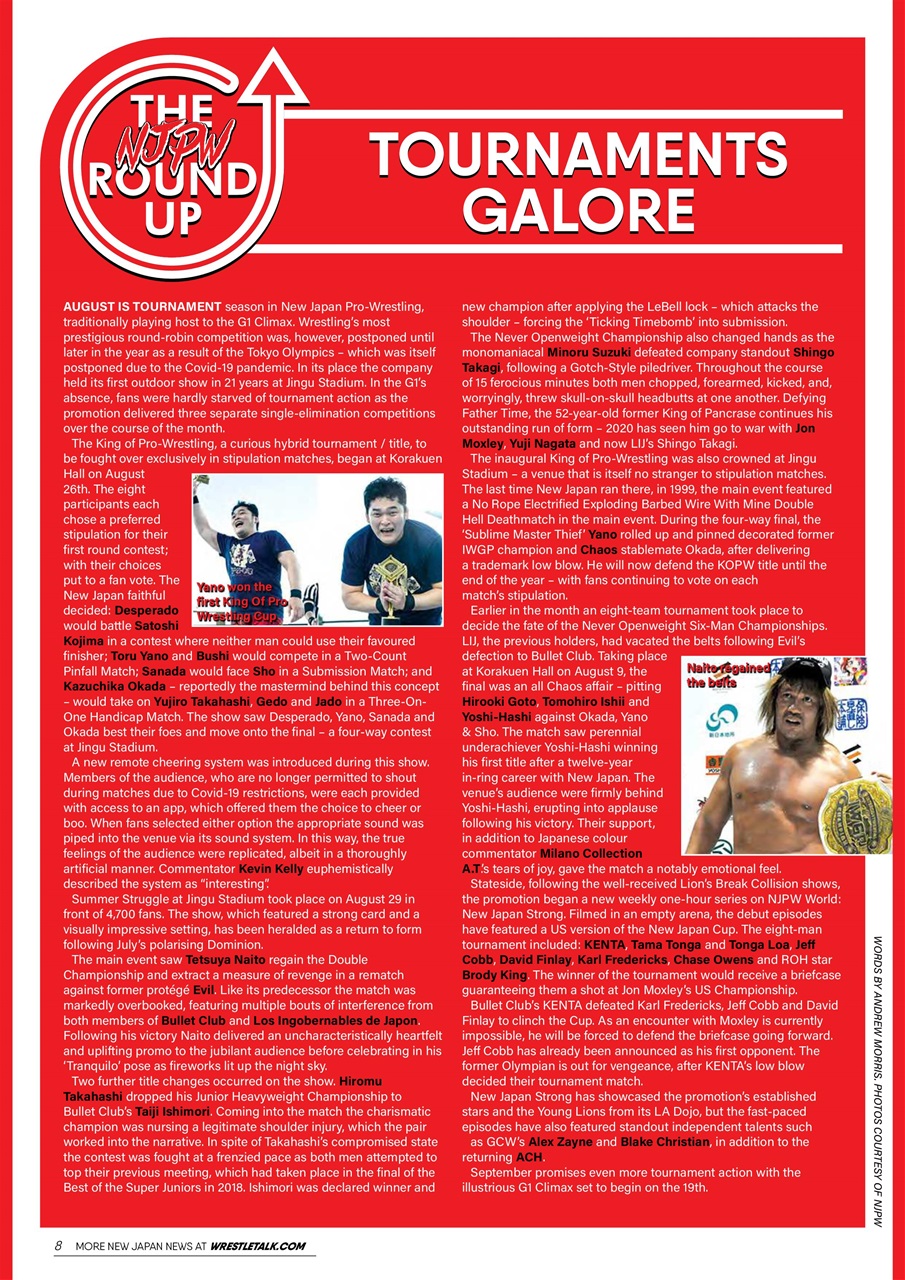 Wrestletalk Magazine Preview Pages