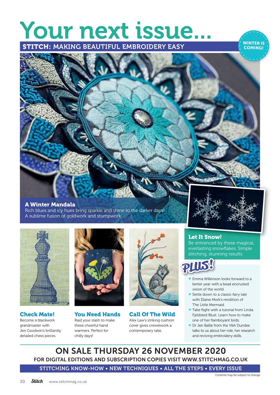 Stitch magazine Preview Pages