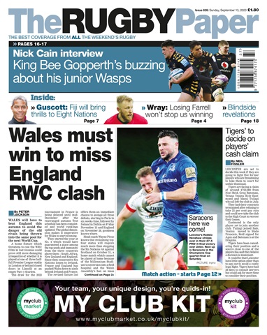 The Rugby Paper issue 13th Sep 2020