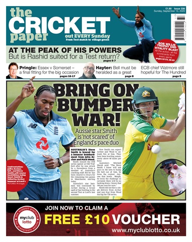 The Cricket Paper issue 13th September 2020