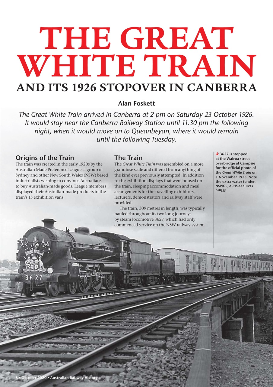 Australian Railway History Preview Pages