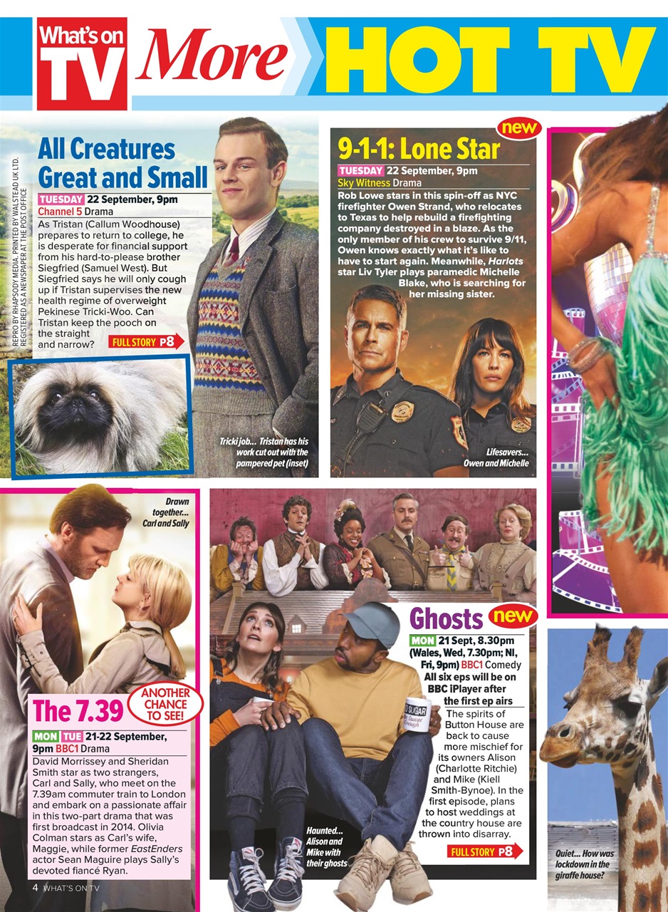 What's on TV Preview Pages