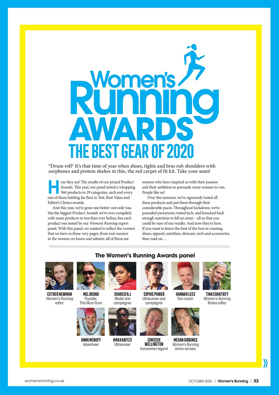 Women’s Running Preview Pages