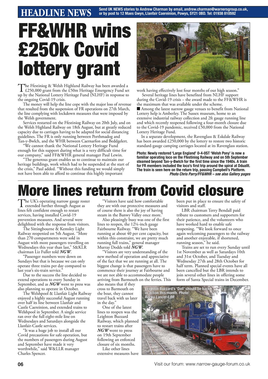 Narrow Gauge World Preview Pages