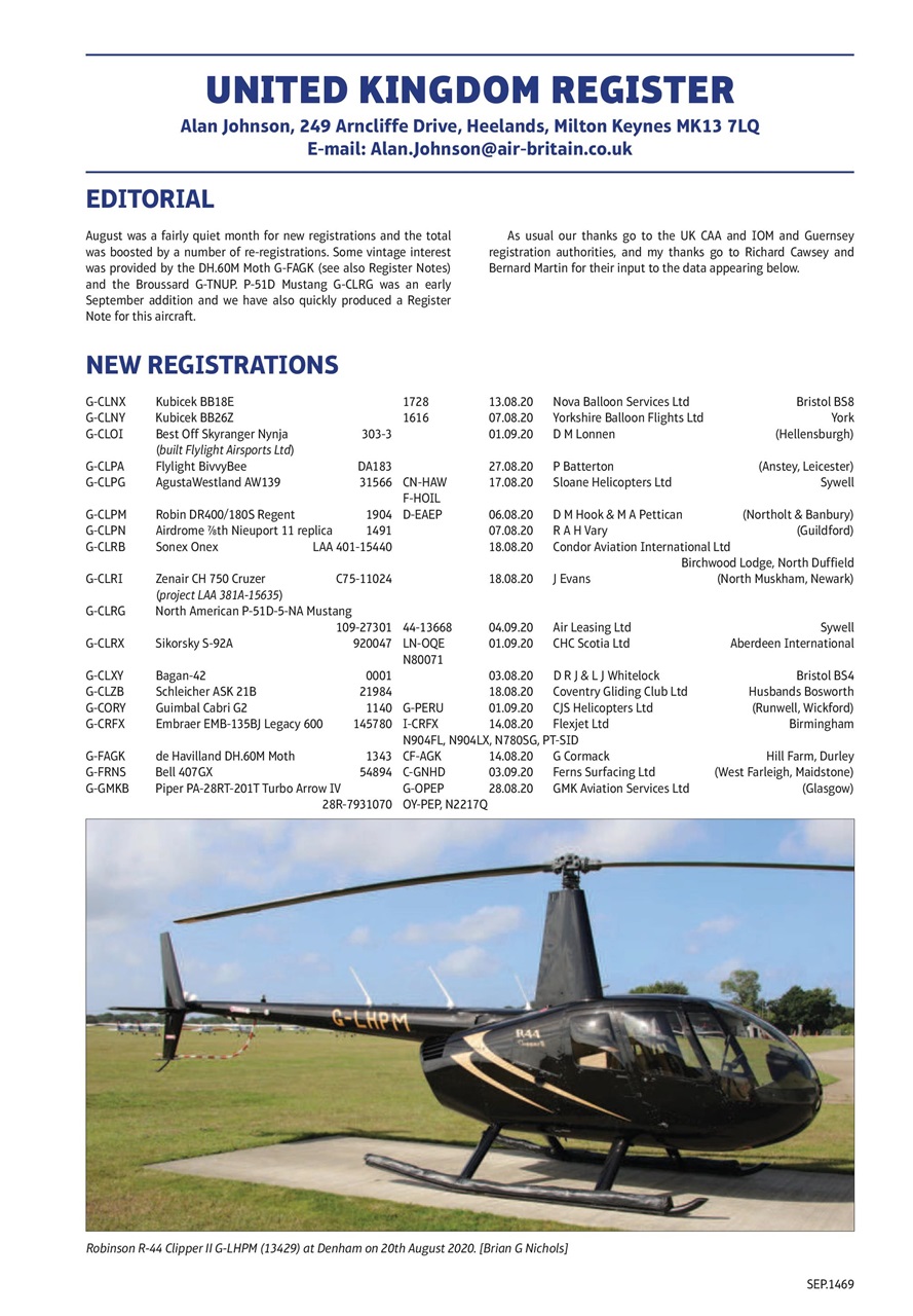 Air Britain News Preview Pages