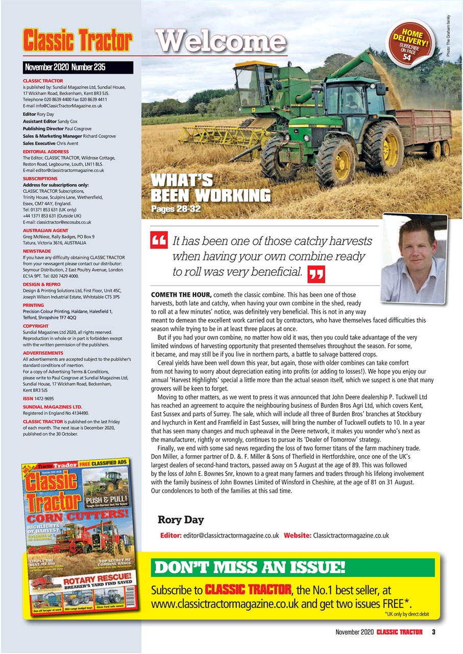 Classic Tractor Preview Pages