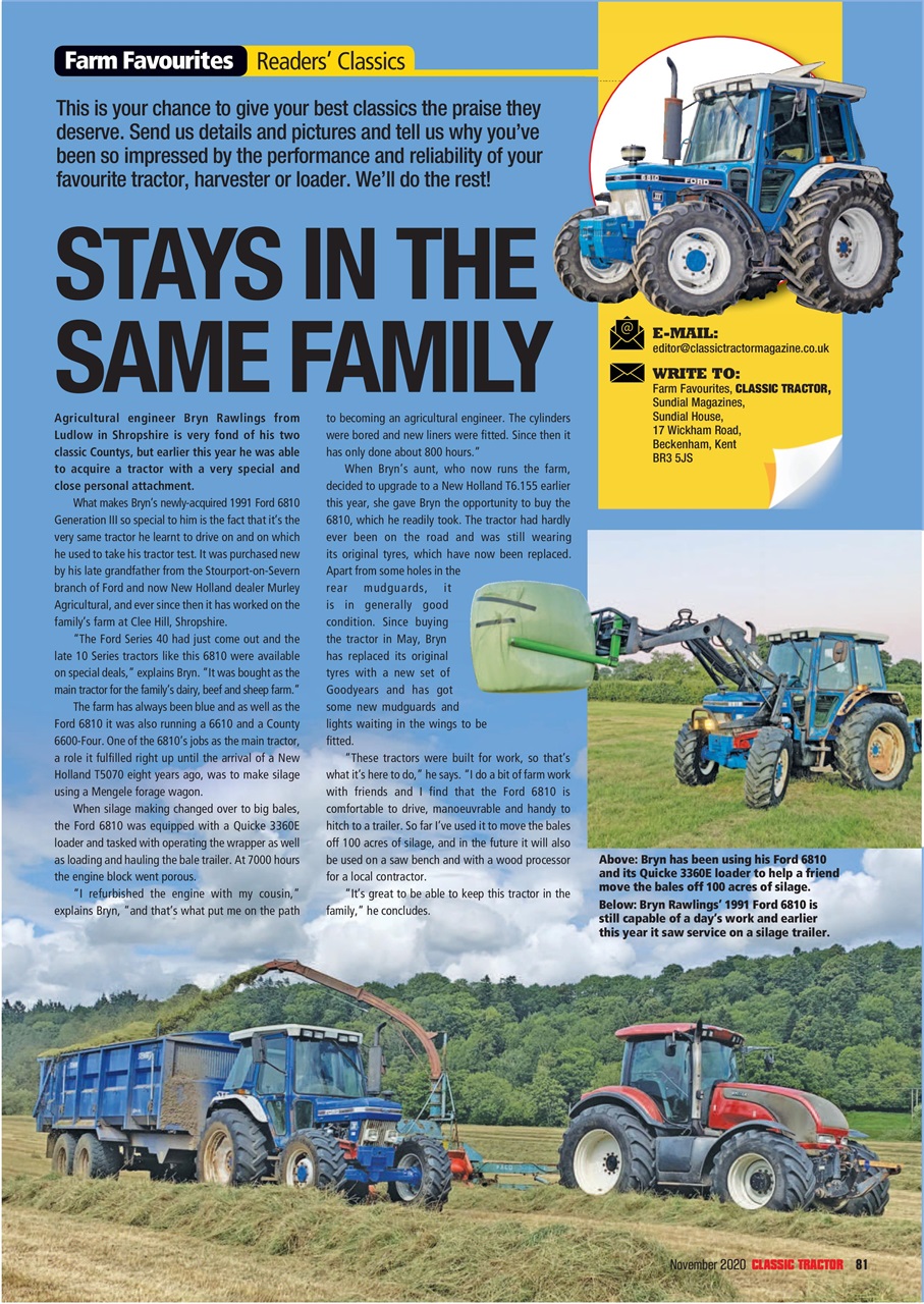 Classic Tractor Preview Pages
