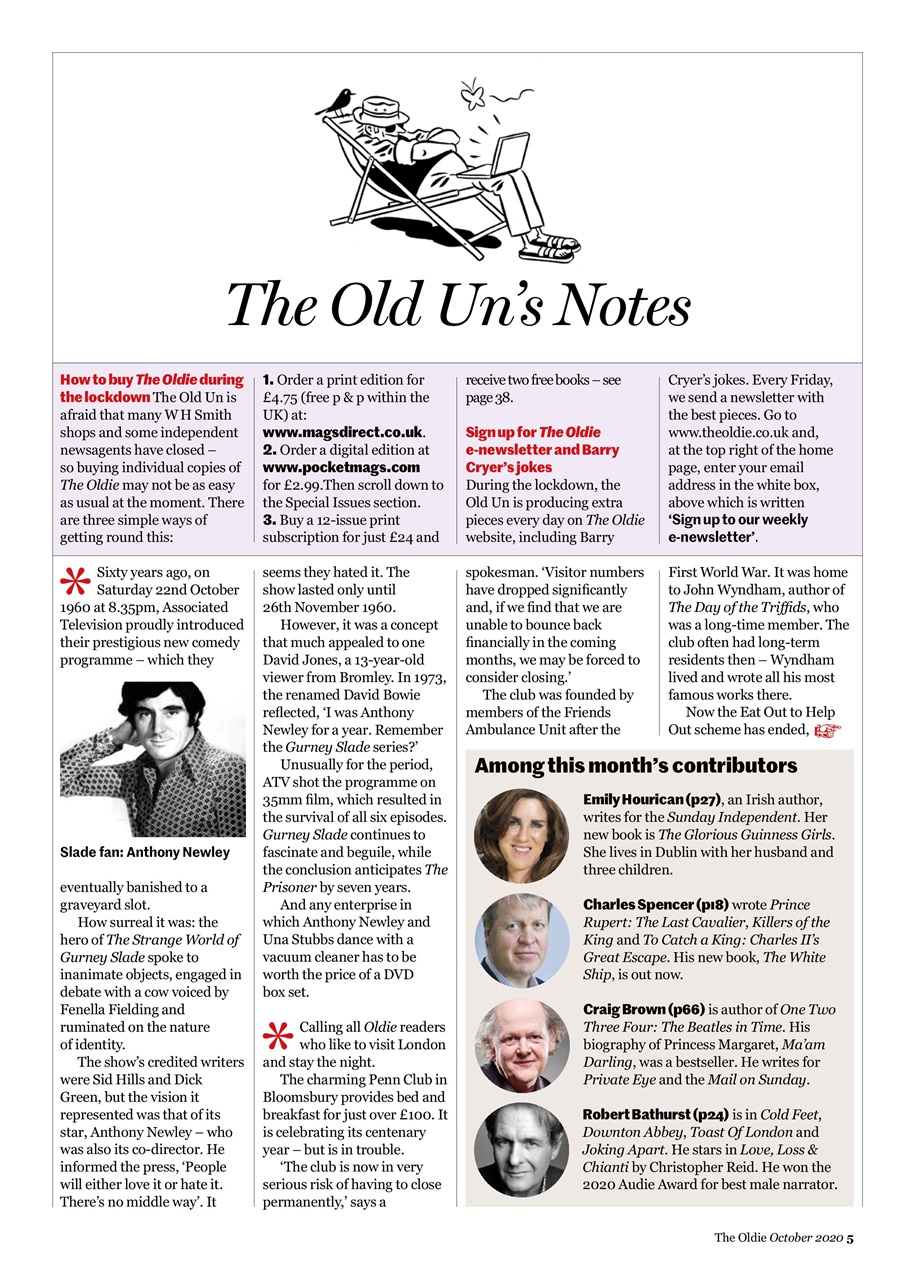 The Oldie Preview Pages