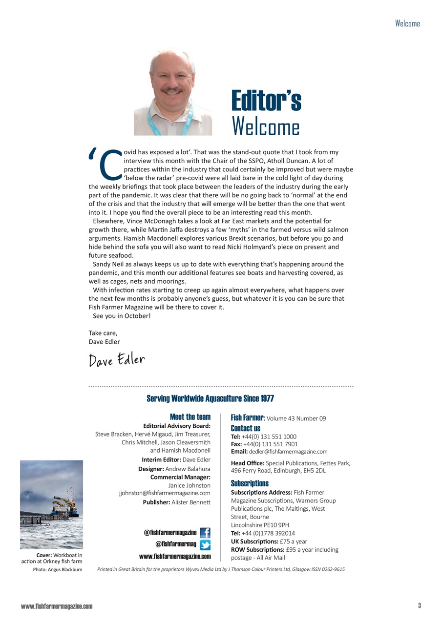 Fish Farmer Magazine Preview Pages