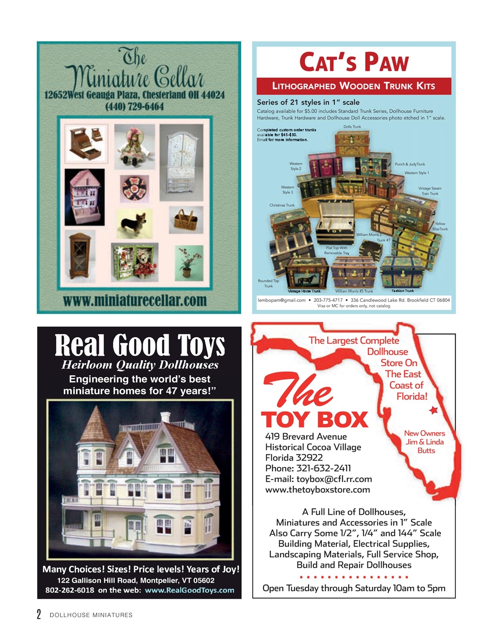 Dollhouse Miniatures Preview Pages