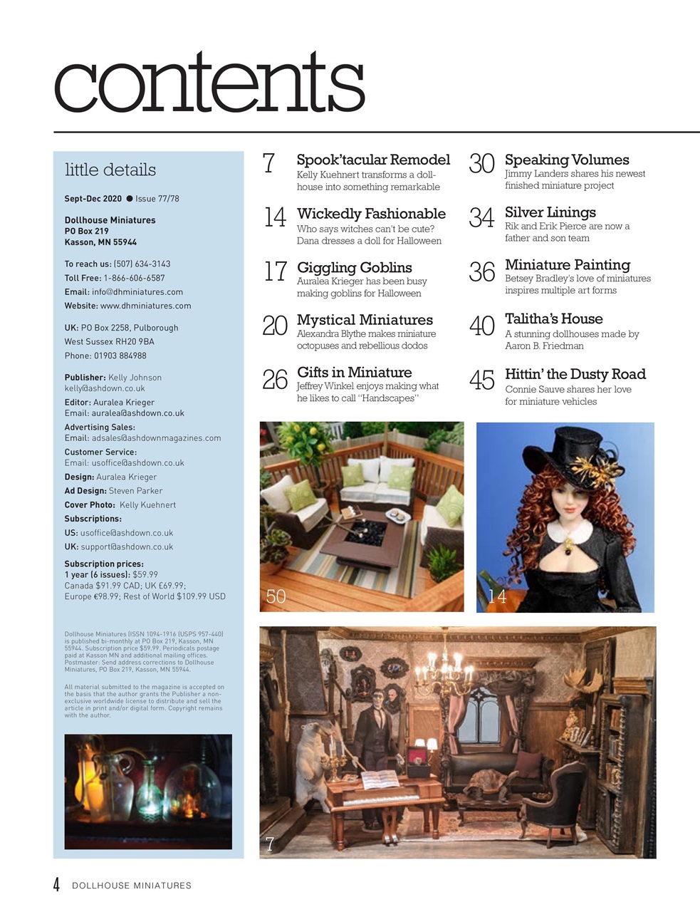 Dollhouse Miniatures Preview Pages