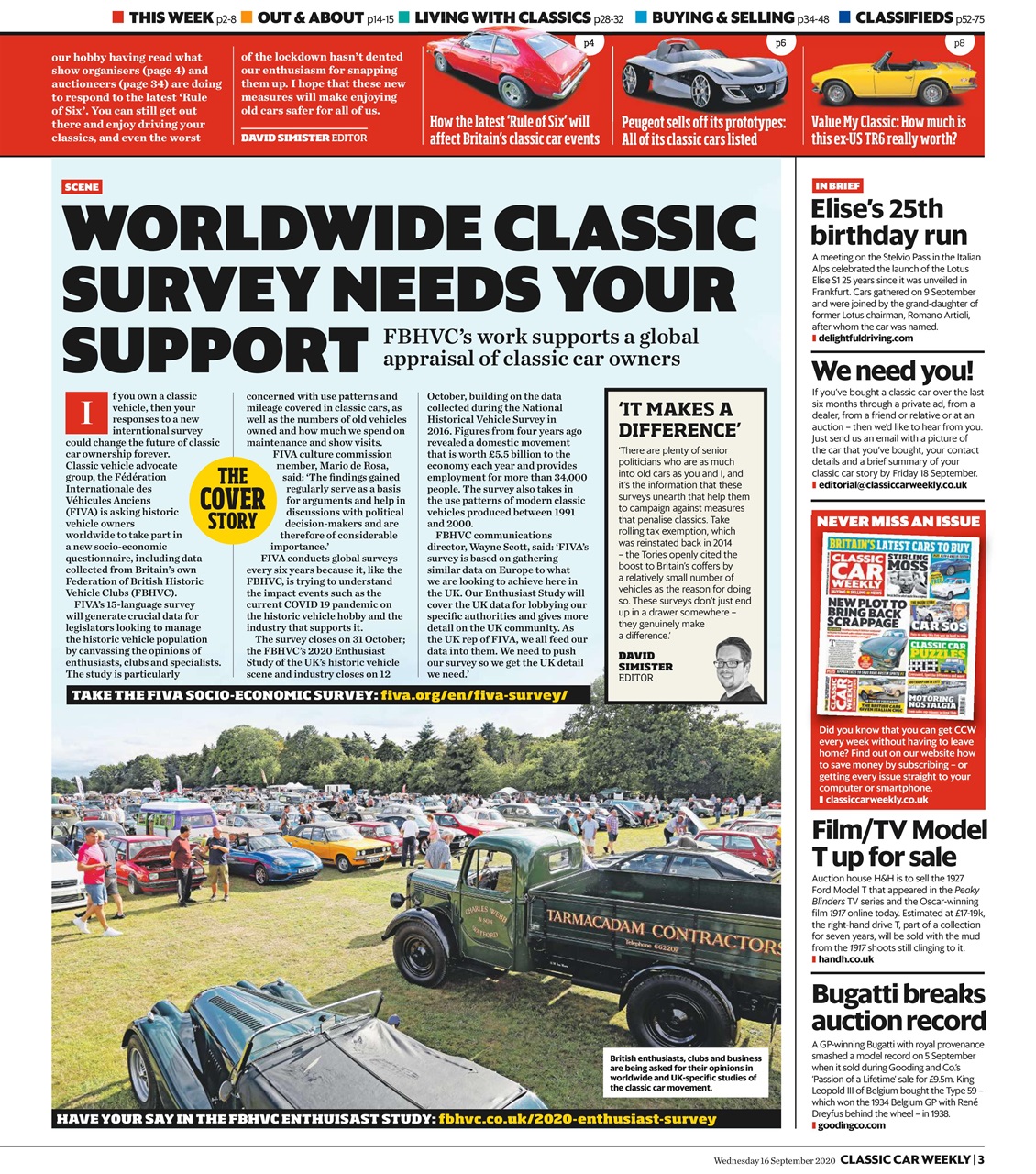 Classic Car Weekly Preview Pages