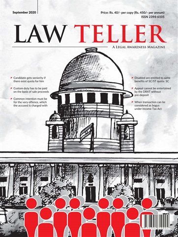Lawteller – A Legal Awareness Magazine issue September 2020