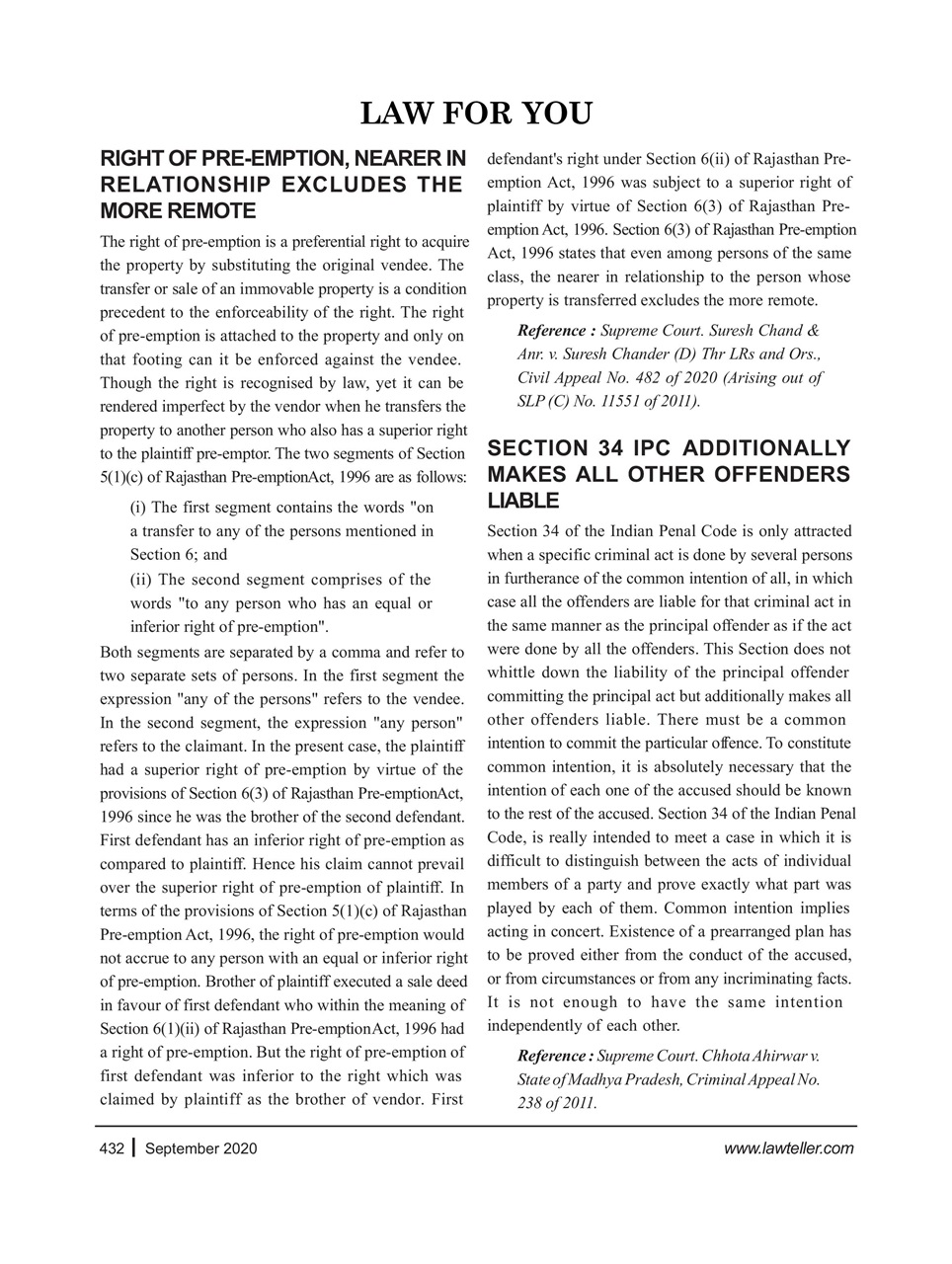 Lawteller – A Legal Awareness Magazine Preview Pages