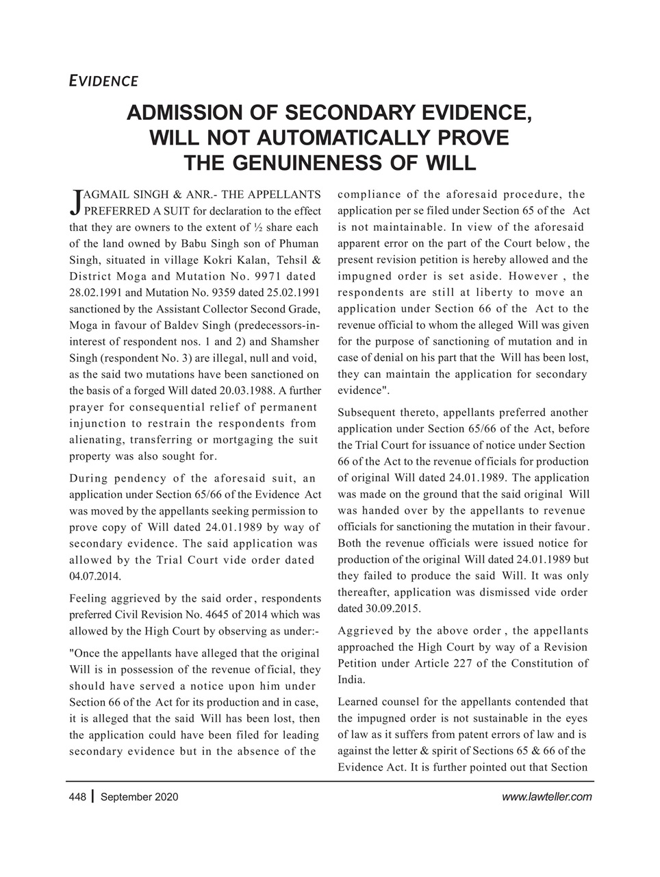 Lawteller – A Legal Awareness Magazine Preview Pages