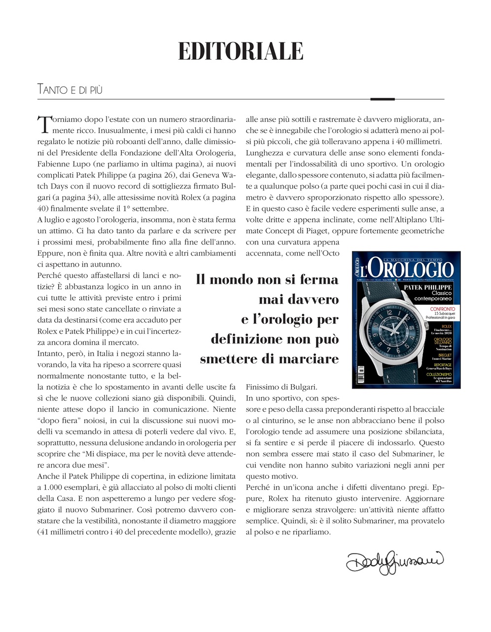 L'Orologio Preview Pages