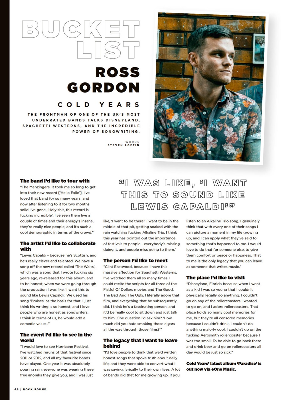Rock Sound Magazine Preview Pages