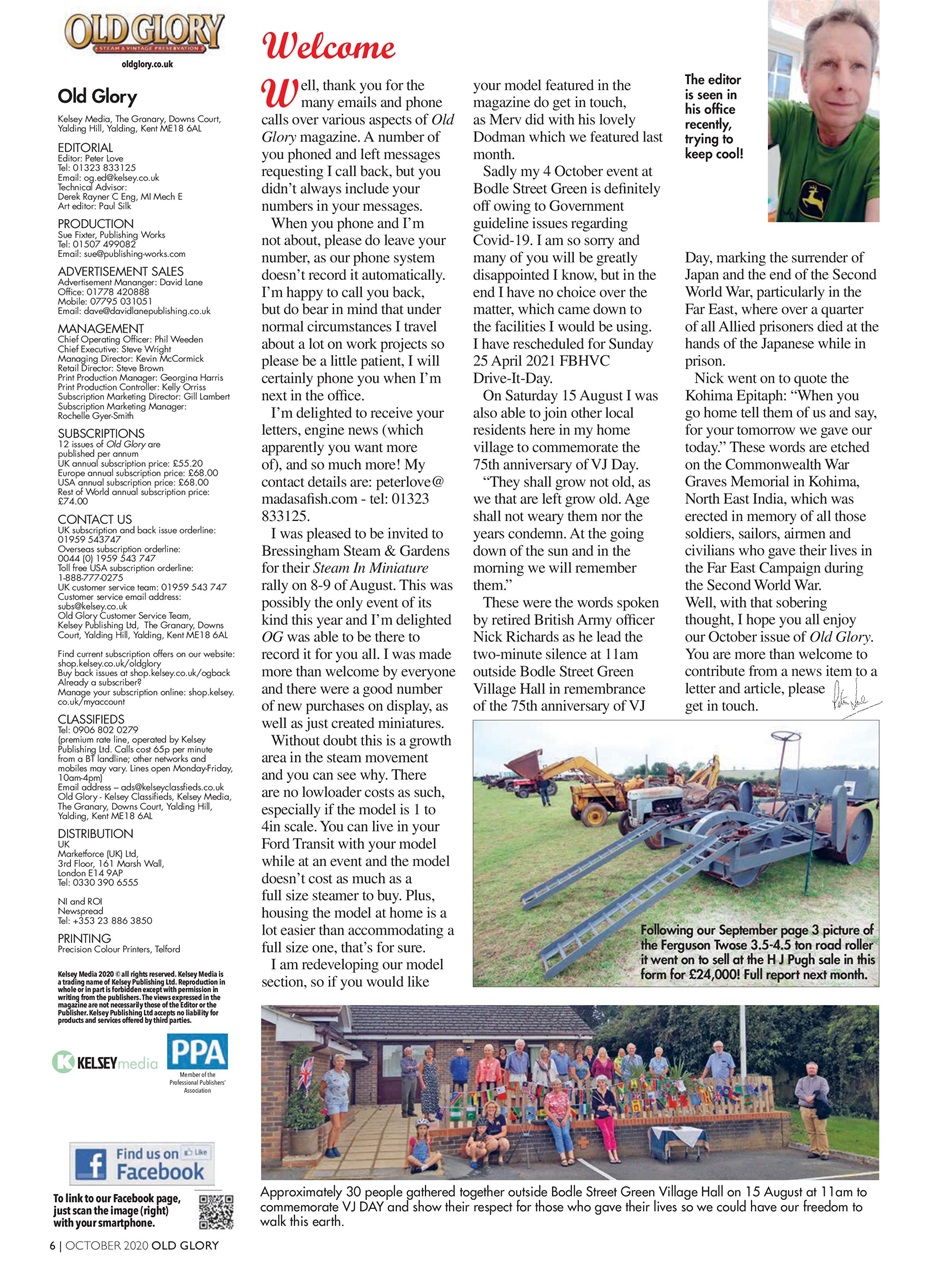 Old Glory Magazine Preview Pages
