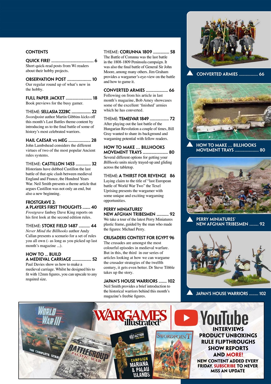 Wargames Illustrated Preview Pages