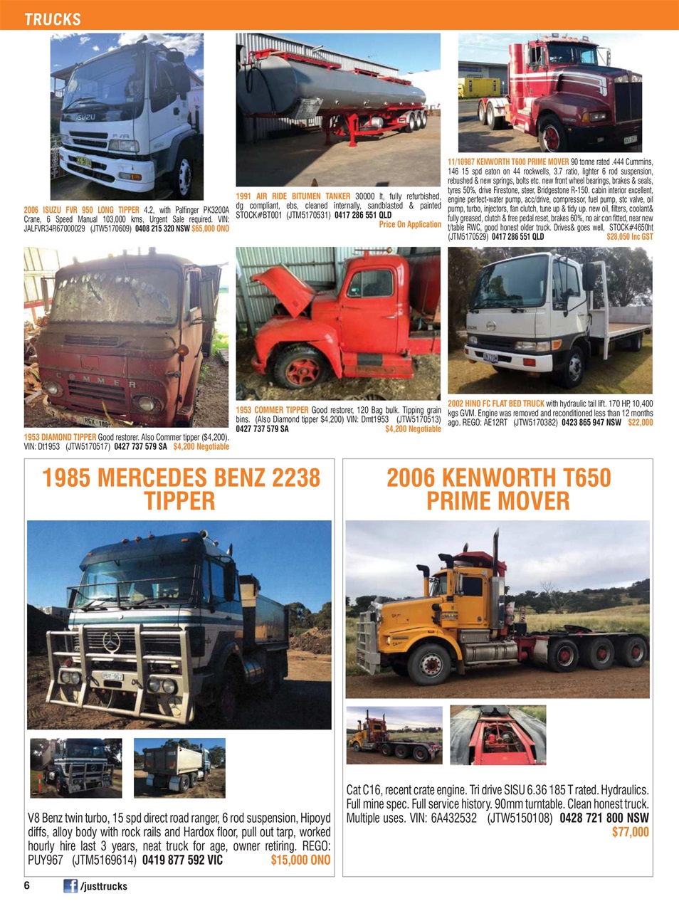 JUST TRUCKS Preview Pages